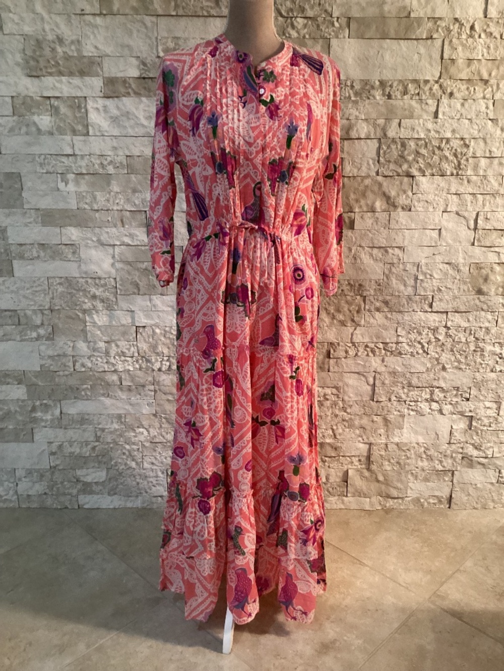 Banjanan Bazaar Dress in Folk Lace Rose